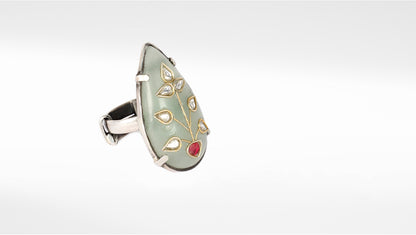 Sangeeta Boochra Silver Ring