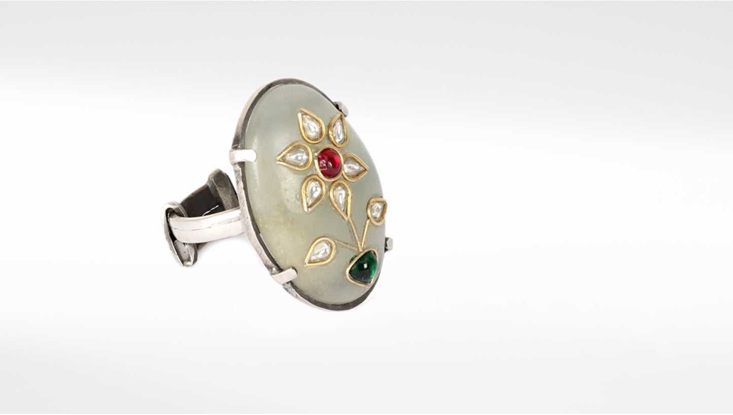 Sangeeta Boochra Silver Ring