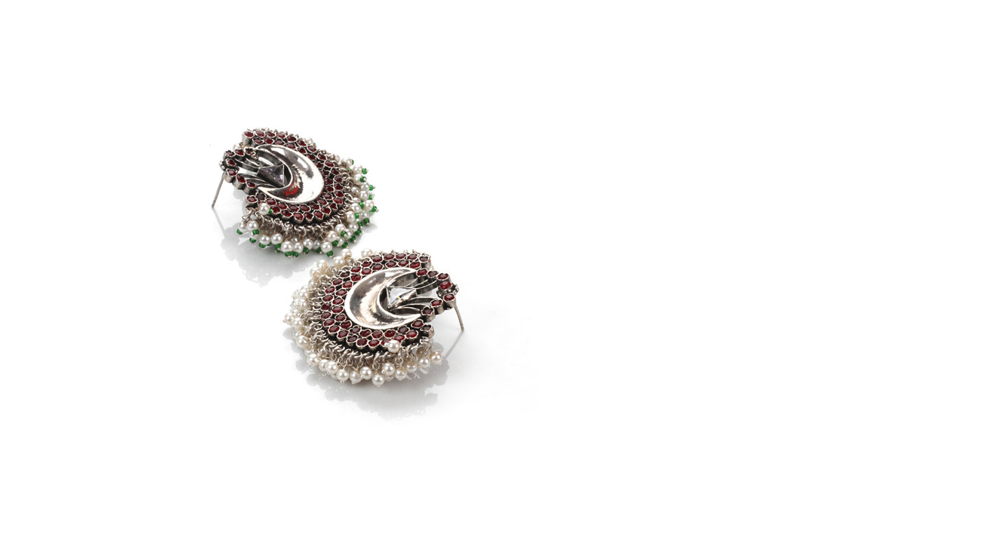 Sangeeta Boochra Silver Earrings
