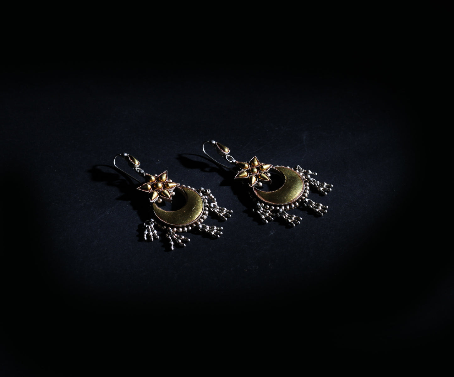 Sangeeta Boochra Silver Earrings Studded With 24k Gold Plating