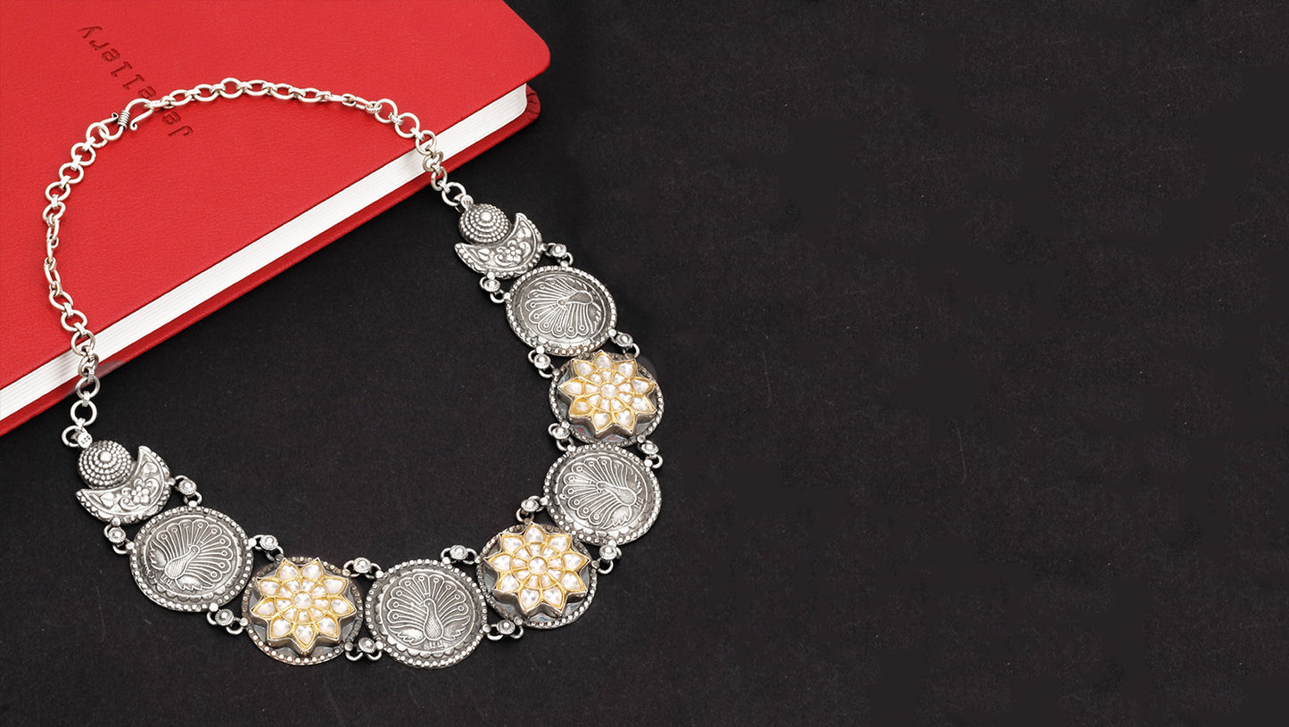 Silver Necklace Crafted by Sangeeta Boochra