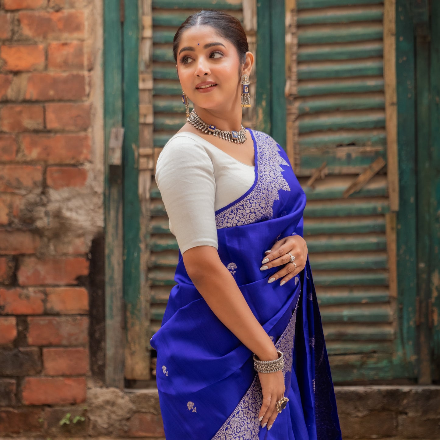 Swastika Ghosh in Signature Silver by Sangeeta Boochra