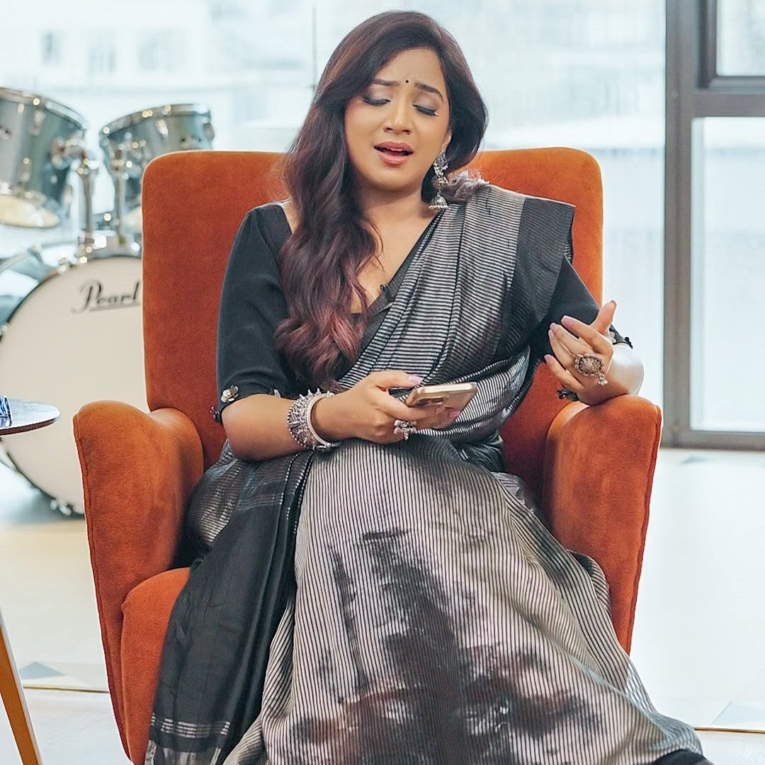 Ethereal Beauty in Silver | Shreya Ghoshal in Sangeeta Boochra