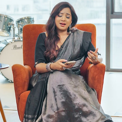 Ethereal Beauty in Silver | Shreya Ghoshal in Sangeeta Boochra