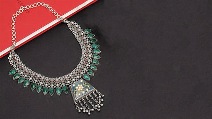 Silver Sangeeta Boochra Necklace 