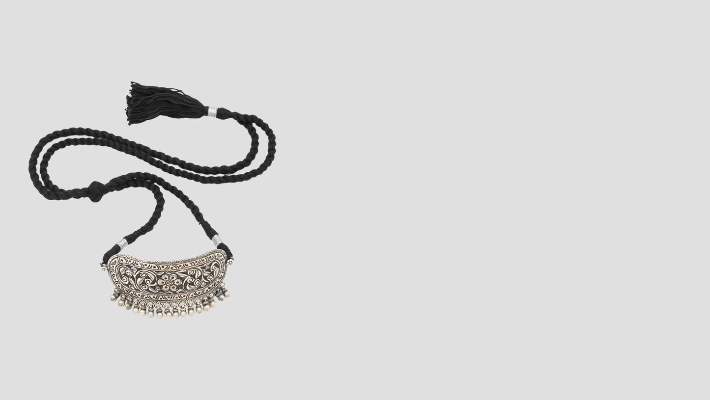 Sangeeta Boochra’s Traditional Tribal Silver Choker