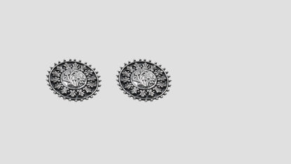 Tribal Charm Floral Studs by Sangeeta Boochra