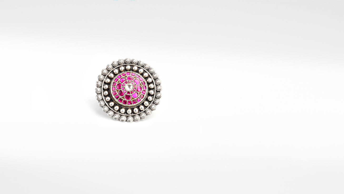 Sangeeta Boochra Silver Ring