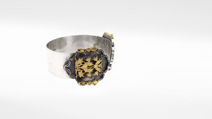 Anantaya - Silver Handcrafted Adjustable Hand Cuff