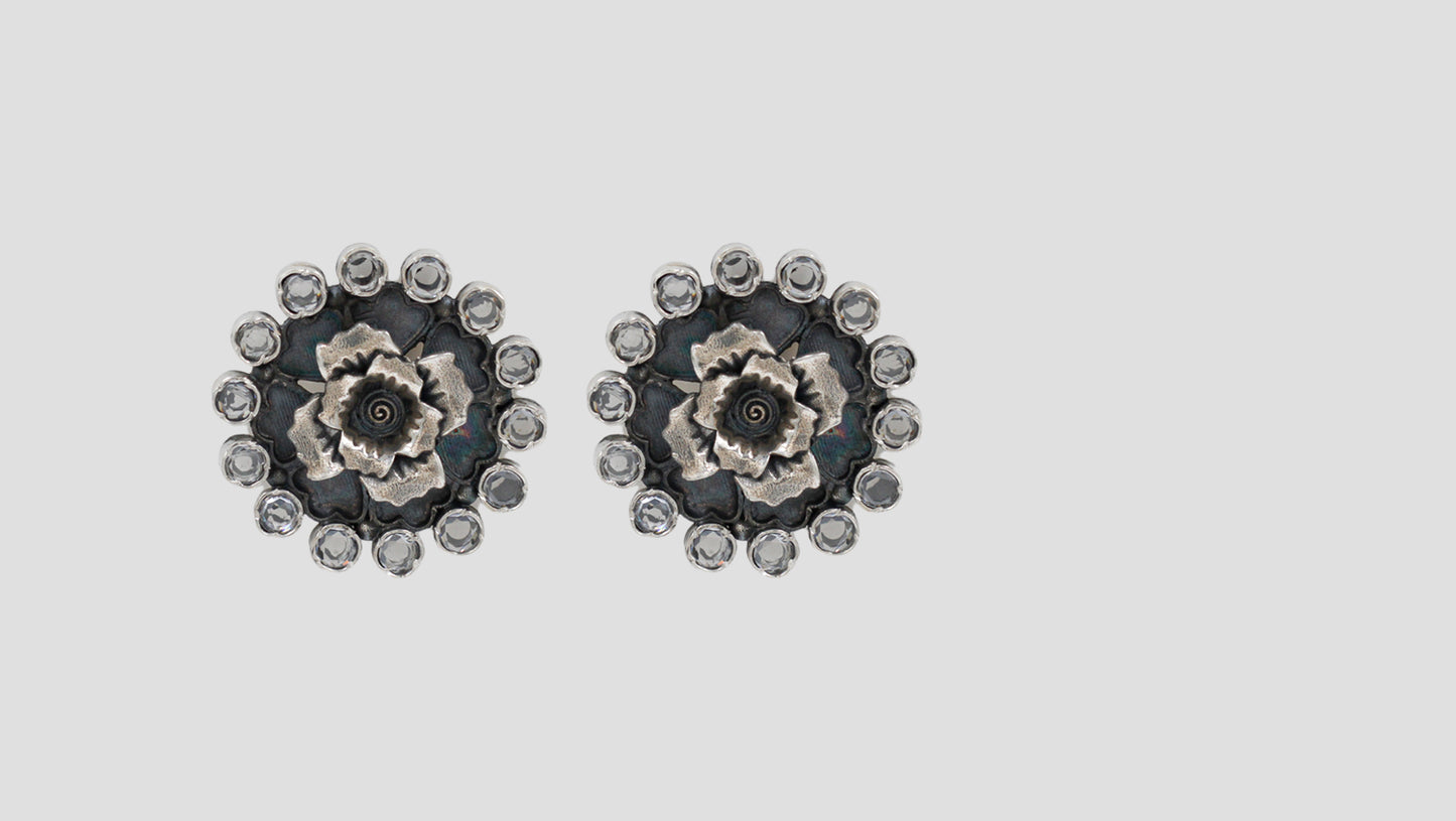 Sangeeta Boochra Blooming Grace Silver Studs