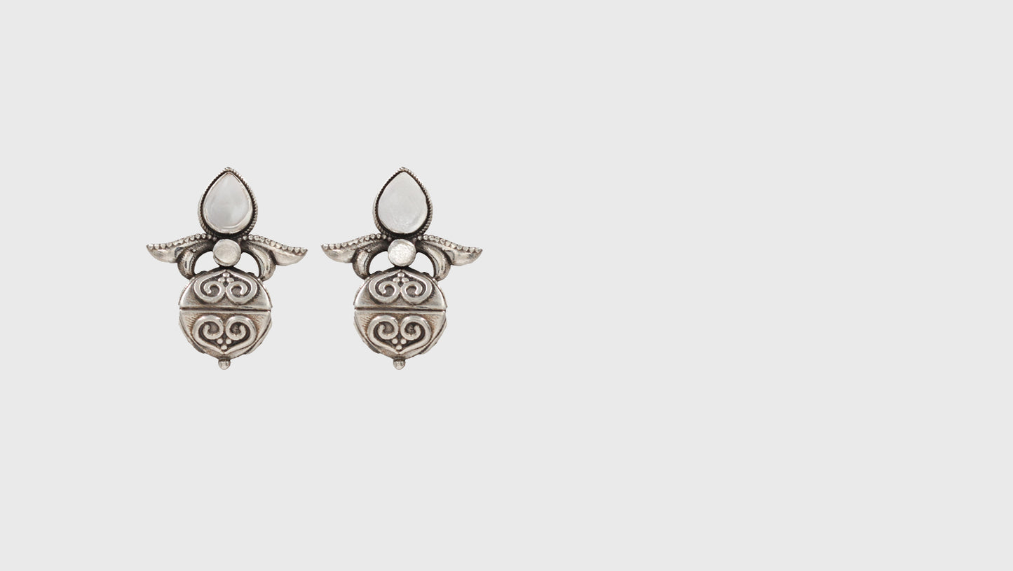 Sophisticated Simplicity: Sangeeta Boochra Silver Handcrafted Studs