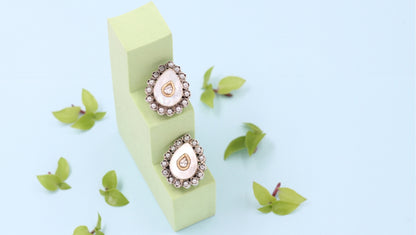 Refined Beauty: Silver Handmade Stud Earrings