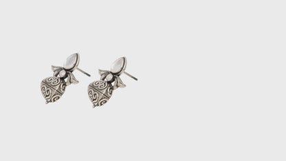 Sophisticated Simplicity: Sangeeta Boochra Silver Handcrafted Studs