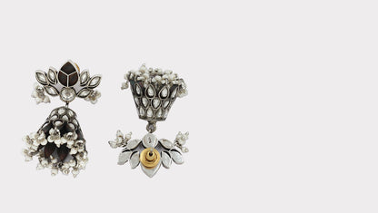 Elegance in Silver: Handmade Earrings by Sangeeta Boochra