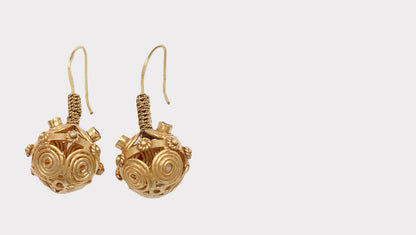 Gold Plated Artisan Handmade Silver Earrings by Sangeeta Boochra