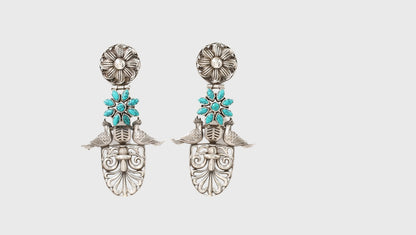 Eternal Charm: Sangeeta Boochra Silver Handcrafted Earrings