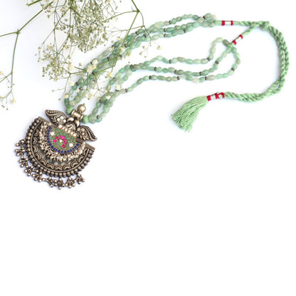 Zara Silver Oxidised Necklace