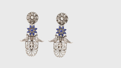 Ornamental Grace: Sangeeta Boochra Silver Handcrafted Earrings