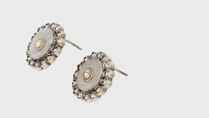 Elegant Silver Handmade Stud Earrings