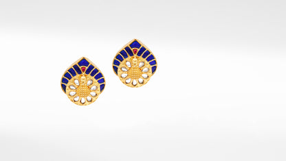 Handcrafted 24K Gold-Plated Silver Earrings