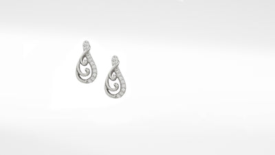 Sangeeta Boochra 925 Sterling Silver CZ Stud Earrings