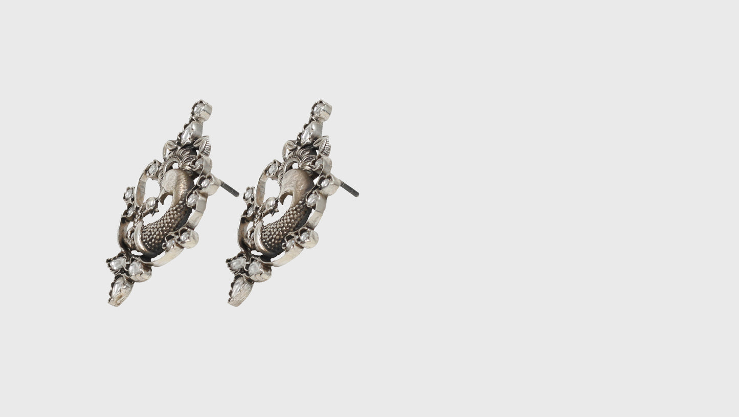 Timeless Simplicity: Handcrafted Silver Studs by Sangeeta Boochra