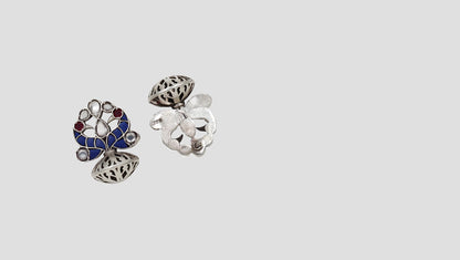 Polished Beauty: Sangeeta Boochra Silver Handcrafted Studs