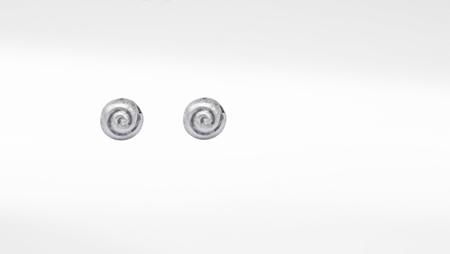 Unique Round Shape silver Studs