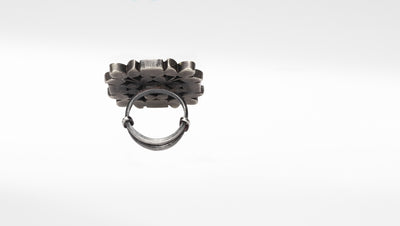 Sangeeta Boochra Silver Adjustable Traditional Ring