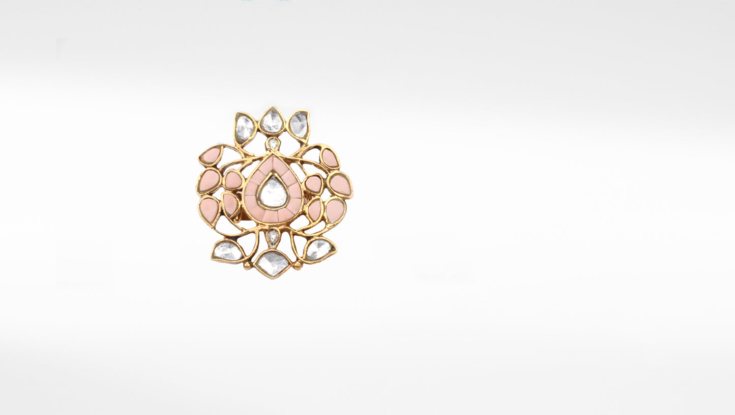 Sangeeta Boochra Silver Adjustable Gold Plated Ring