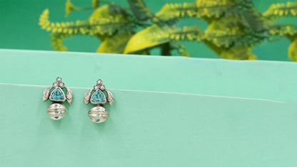 Sangeeta Boochra Silver Earrings – Aqua Elegance