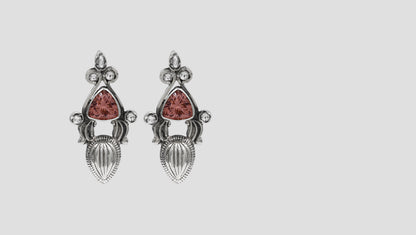 Heritage Silver Earrings by Sangeeta Boochra
