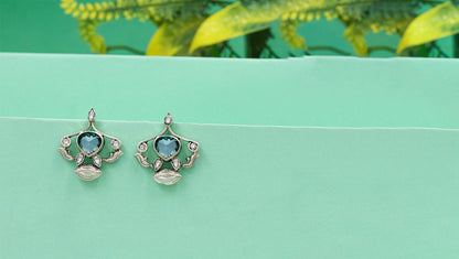 Heritage Bloom – Handcrafted Silver Earrings by Sangeeta Boochra