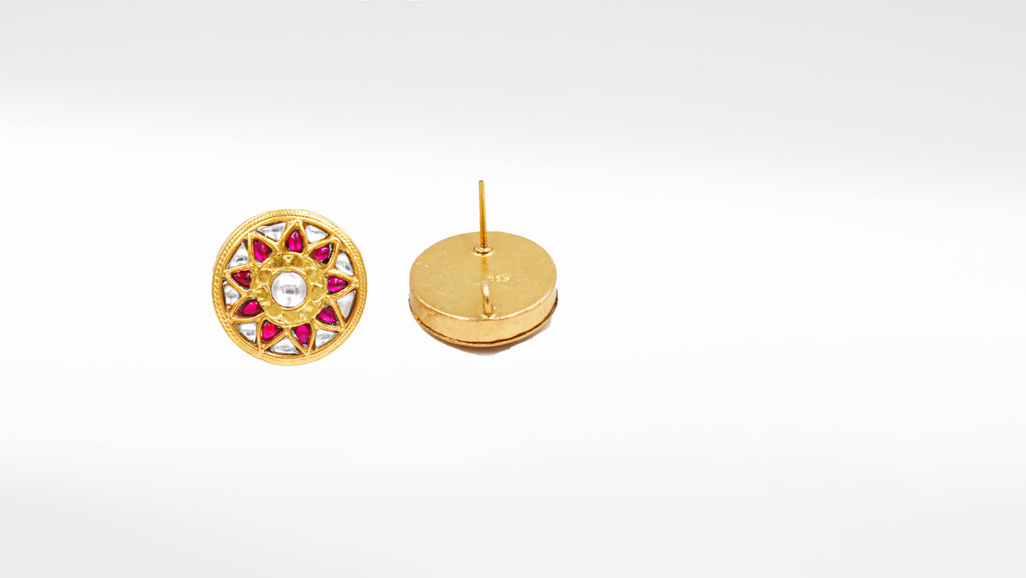 Handmade Silver Earrings Enhanced with Gold Plating