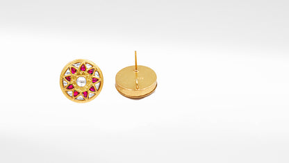 Handmade Silver Earrings Enhanced with Gold Plating