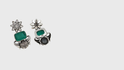 "Timeless Craft: Sangeeta Boochra Silver Handcrafted Earrings "