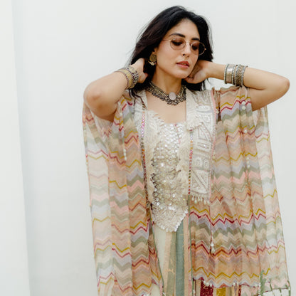 Ethereal Silver Statement | Worn by Kritika Kamra