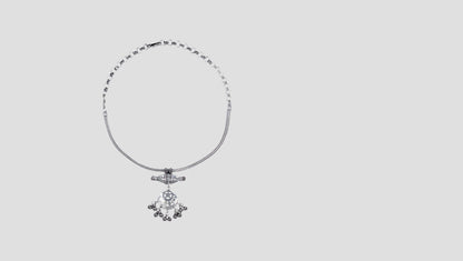 Timeless Elegance: Sangeeta Boochra Silver Statement Necklace