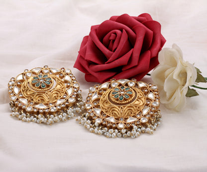 Sangeeta Boochra Silver Earrings With 24K Gold Plating