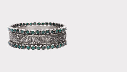 Silver Natima Floral Bracelet