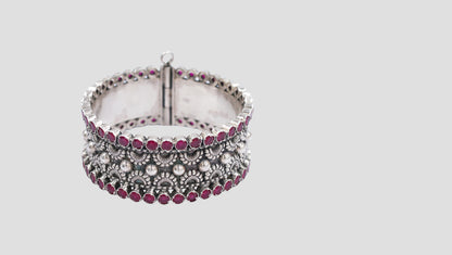 Sangeeta Boochra Statement Silver Bangle | Timeless Craftsmanship