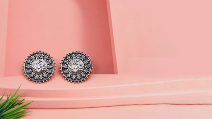 Tribal Charm Floral Studs by Sangeeta Boochra