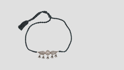 Handcrafted Oxidised Silver Choker – Sangeeta Boochra