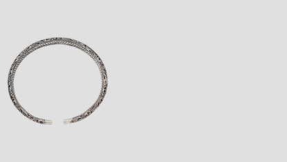 Elegant Antique Finish 925 Silver Hasli – Sangeeta Boochra