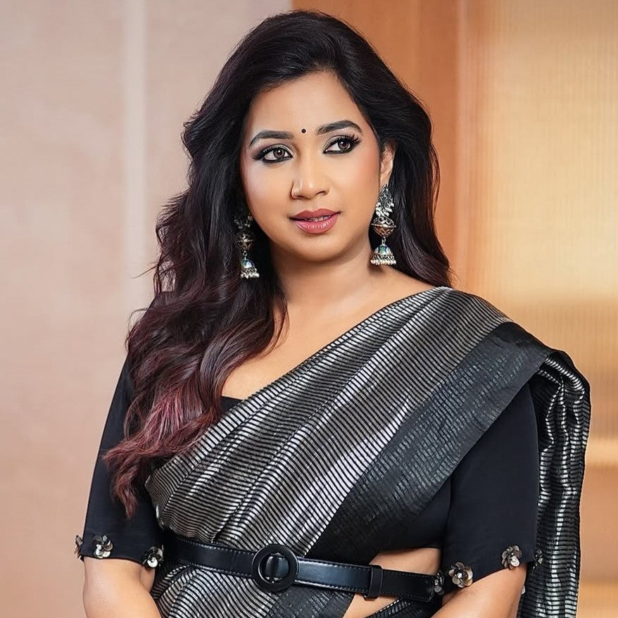 Ethereal Beauty in Silver | Shreya Ghoshal in Sangeeta Boochra