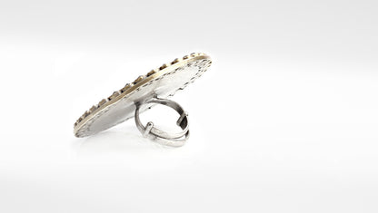 Sangeeta Boochra Silver Ring