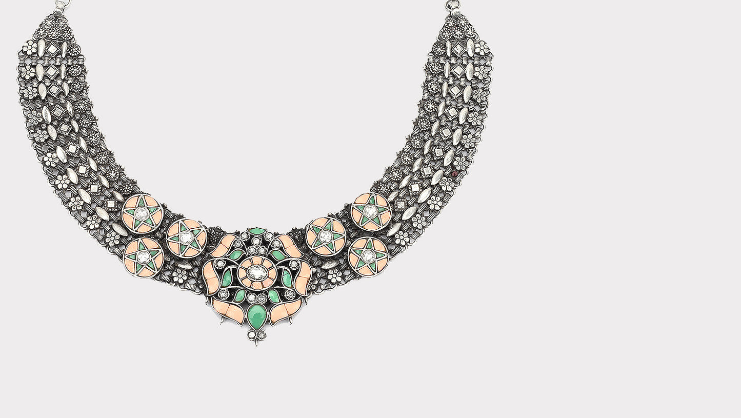 Artisan Beauty Sangeeta Boochra Silver Necklace