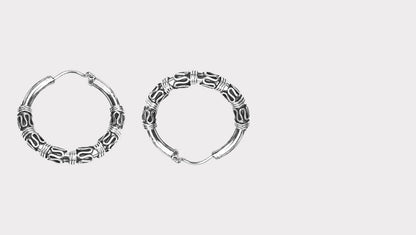 Silver Adali Hoop Earrings