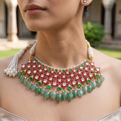 Sangeeta Boochra Heritage Kundan Choker Set