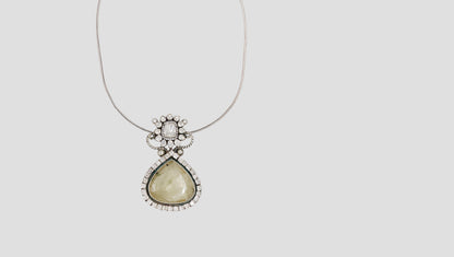 Sangeeta Boochra Handcrafted Moissanite & Silver Heritage Pendant